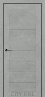 Міжкімнатні двері City Line Express ОSCAR Арнетт Бетон Чикаго глухе