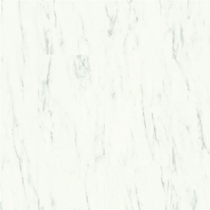 Вінілова підлога Quick-Step Ambient 32, Білий карарський мармур