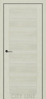 Міжкімнатні двері City Line Express ОSCAR Клінтон Дуб Лоренцо скло сатін