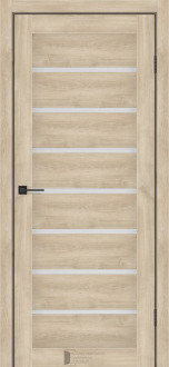 Міжкімнатні двері KFD Sonata Ліра Дуб Звичайний 600 мм Скло сатін