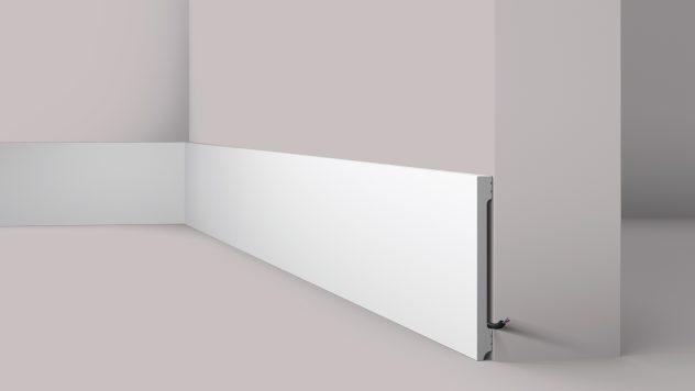 Плінтус NMC дюрополімерний FD20 WallStyl білий 200х18х2000 мм