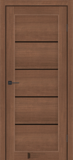 Міжкімнатні двері KFD Liberti Вена Вільха Італійська 400 мм Скло чорне