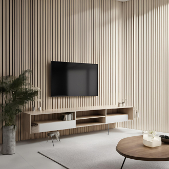 Стінова рейкова панель WALL-E PRO TREND МДФ 014 Ейворі (12117)