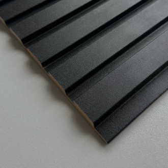 Стінова рейкова панель WALL-E PRO TREND МДФ 004 Чорний (12117)