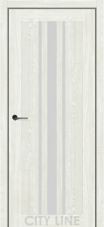 Міжкімнатні двері City Line Express ОSCAR Ардена Дуб Ангора скло сатін