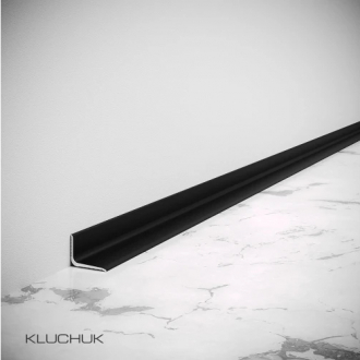 Профіль Антиплінтус алюмінієвий 15х20х2000 мм (без рисочок) фарбований RAL 9005 Чорний (N1520NEW)