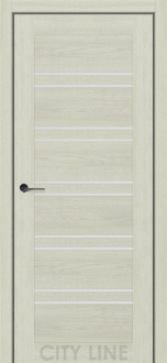 Міжкімнатні двері City Line Express ОSCAR Теренца Дуб Лоренцо скло сатін