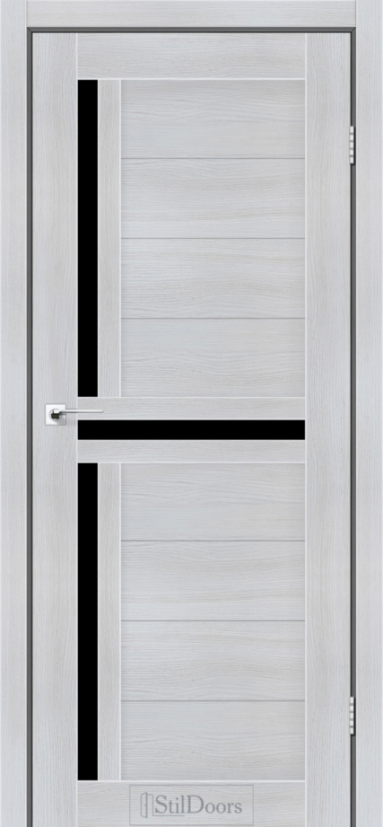 Міжкімнатні двері Stildoors Stil Вест Сандал скло Чорне 800 мм Стіл