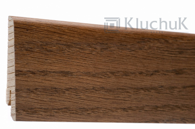 Плінтус дерев'яний Kluchuk Євро Дуб Браун, 18х60х2400 мм