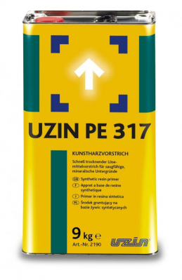 Грунтовка Uzin PE 317 глибоко проникає на основі розчинника для мінеральних основ, під клей UZIN МК 73 (9 кг)
