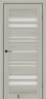 Міжкімнатні двері KFD Sonata Комфорт Шимо Пекан 400 мм Скло сатін