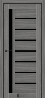 Міжкімнатні двері KFD Sonata Аркадія Шимо Антік 600 мм Скло чорне