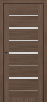 Міжкімнатні двері City Line Express Денвер 600 Дуб Севілья скло сатін