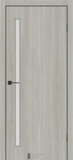 Міжкімнатні двері KFD Shield Лайн Глас-01 Шимо Пекан 400 мм Скло сатін