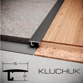 Поріжок мікро стикувальний 6,5x15x2700 мм фарбований RAL (P001)