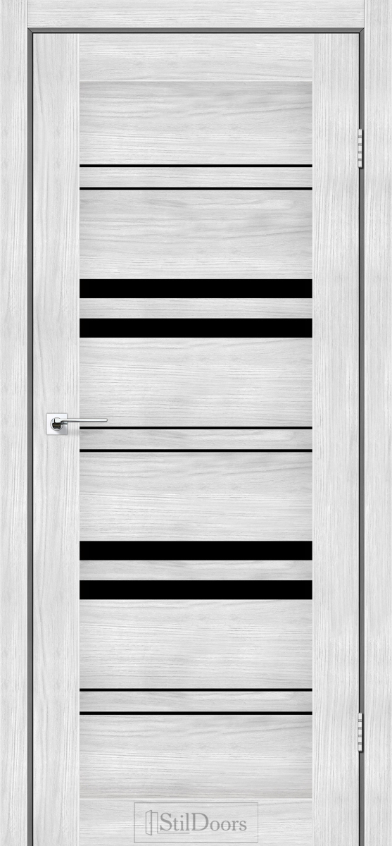Міжкімнатні двері Stildoors Stil Словенія Сандал скло Чорне 600 мм Стіл