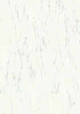 Вінілова підлога Quick-Step Alpha Vinyl Tiles Білий каррарський мармур