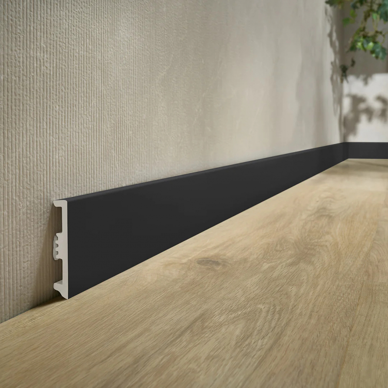 Плінтус Arbiton STIQ XL STX810 200 Black 80*15 мм 2,2 м