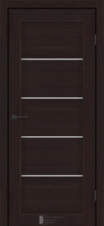 Міжкімнатні двері KFD Вена 400 мм NEW Альба Венге (PVC) скло Сатин