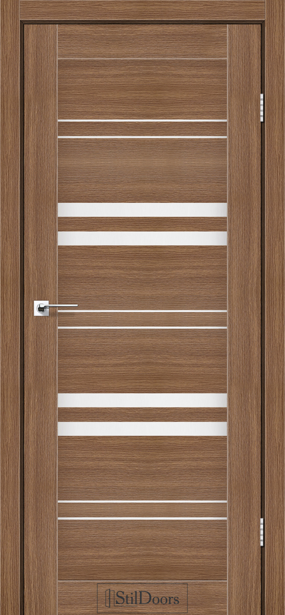 Міжкімнатні двері Stildoors Stil Словенія Італійський Горіх скло Сатін 800 мм Стіл