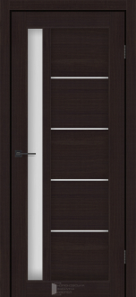 Міжкімнатні двері KFD Гранд 400 мм NEW Альба Венге (PVC) скло Сатин