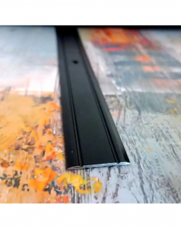 Алюмінієвий прфіль АП 005 28 мм фарбований RAL9005 Чорний 2.7м, наскрізне кріплення