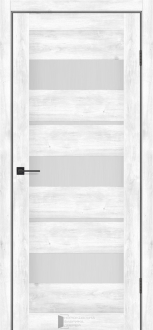 Міжкімнатні двері KFD Sonata Флора Дуб Сірий 900 мм Скло сатін