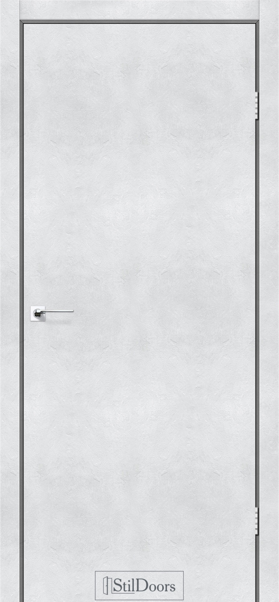 Міжкімнатні двері Stildoors Loft Лофт 700 Світлий бетон, алюмінієвий торець