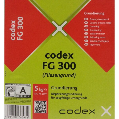 Грунтовка Codex FG 300 універсальна дисперсійна глибокопроникна (5 кг)