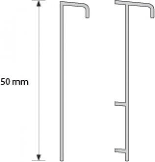 Плінтус для ковроліну Salag 49 Бежевий