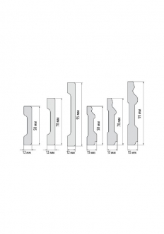 Cezar Elegance Набір лиштви (Дюрополімер) 70 х 12 мм  (2 x 2,20 м + 1,10 м)