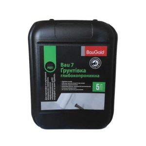 Грунтовка глибокопроникаюча Bau 7, BauGold 5л