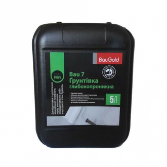Грунтовка глибокопроникаюча Bau 7, BauGold 5л