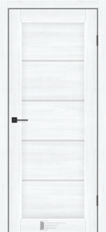 Міжкімнатні двері KFD Вена 400 мм NEW Альба Біла (PVC) скло Сатин