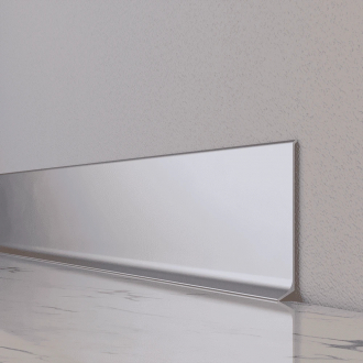 Плінтус алюмінієвий накладний 80х12х2700 мм анодований (N8012)