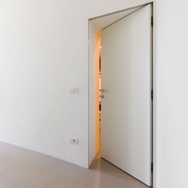 Двері прихованого монтажу Magic 600 мм INSIDE Внутрішнє відкривання 53 мм Торець Алюмінієвий Ліва