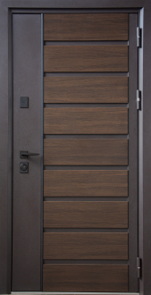 Вхідні двері Eліас Е4 960 Ліва Метал/МДФ Дуб англійський/Крафт білий