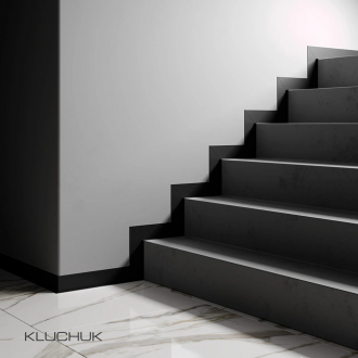 Плінтус алюмінієвий L-6016 60x16x2700 мм анодований (NL6016)