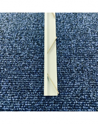 Антиплінтус Scheinen алюмінієвий профіль, фарбований RAL9003 Білий, 7,4х15,6х2500 мм