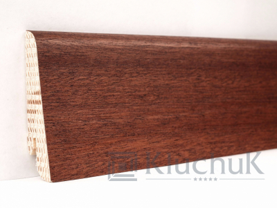 Плінтус дерев'яний Kluchuk Євро Сапелла, 18х60х2400 мм