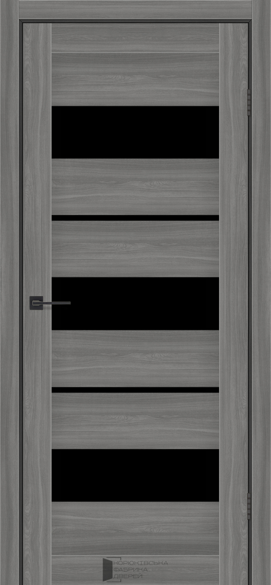 Міжкімнатні двері KFD Sonata Флора Шимо Антік 700 мм Скло чорне