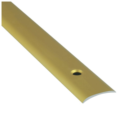 Алюмінієвий поріжок стикувальний АП 001 золото 3.0м, довжина 20 мм (без отворів для монтажу)