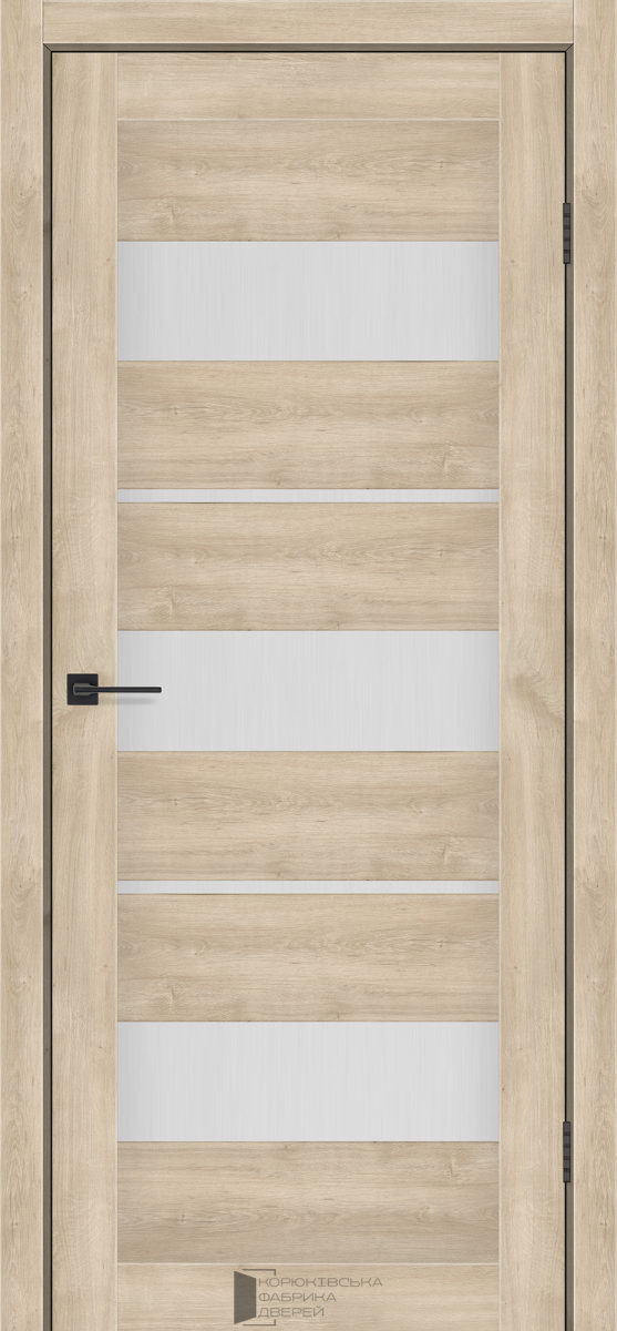 Міжкімнатні двері KFD Sonata Флора Дуб Звичайний 700 мм Скло сатін