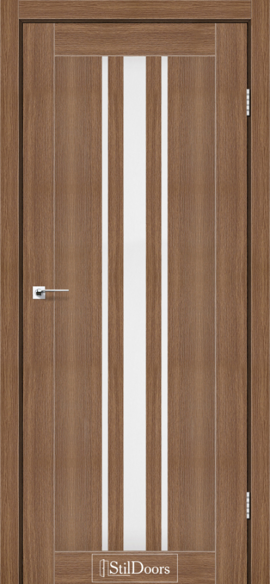 Міжкімнатні двері Stildoors Stil Арізона Італійський Горіх скло Сатін 700 мм Стіл