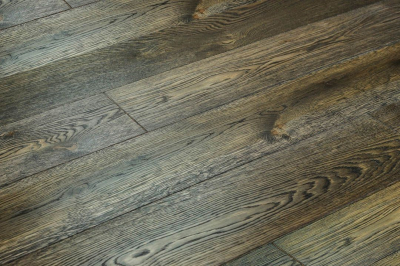 Паркетна дошка Ellwood Herringbone 90 Селект 029 Дуб Чорний 120 мм T&amp;G УФ Олія фаска V4 1-смуговий дизайн