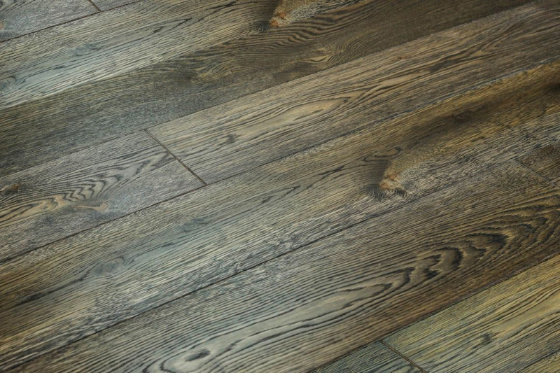 Паркетна дошка Ellwood Herringbone 90 Селект 029 Дуб Чорний 140 мм T&amp;G УФ Олія фаска V4 1-смуговий дизайн