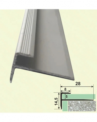 Сходовий кромковий профіль (заставний) для покриття LVT 5 мм CL5LVT