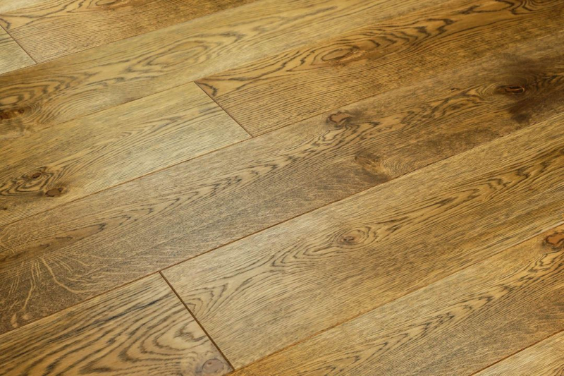 Паркетна дошка Ellwood Herringbone 90 Натур 005 Дуб Прованс 140 мм T&amp;G УФ Олія фаска V4 1-смуговий дизайн