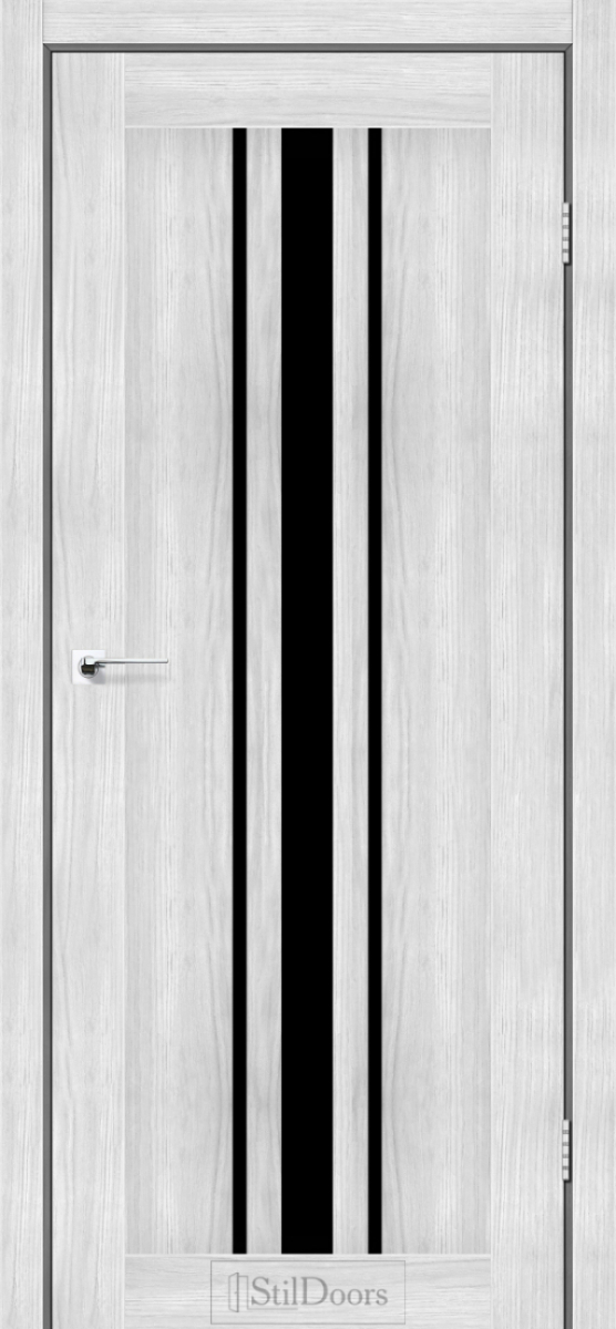 Міжкімнатні двері Stildoors Stil Арізона Сандал скло Чорне 600 мм Стіл