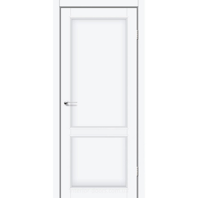 Міжкімнатні двері KFD Альянс 600 мм Білий мат (РР) Глухі